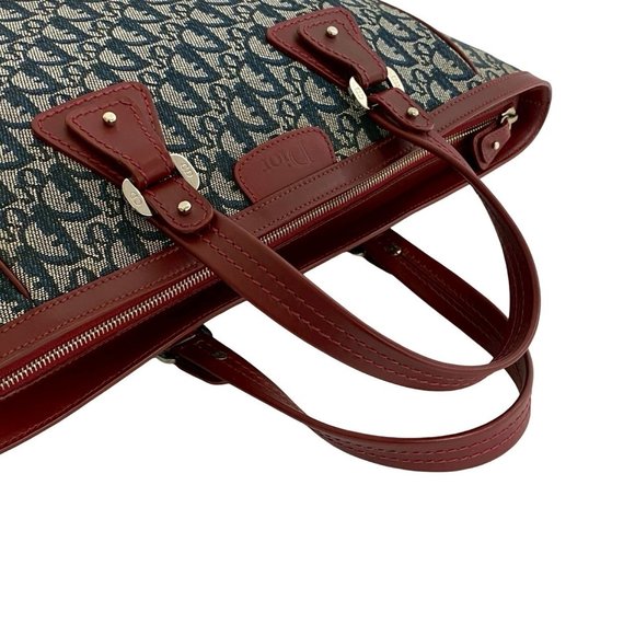 DIOR Blue Leather Tote Bag - Picture 4 of 10